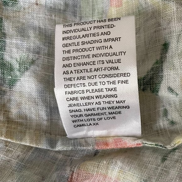 🌸HOST PICK🌸 CAMILLA Short Dress With Tie Front Sundowners M AU 12 Linen Summer - Picture 13 of 13